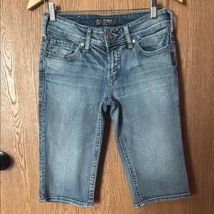 Silver Jeans Co. Suki Bermuda Blue Denim Shorts, Size 26